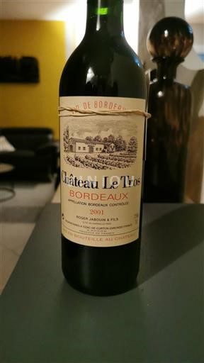 Burdeos Bordeaux Château Le Tros 2001