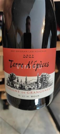 Thung lũng Rhône Grignan-les-adhémar Domaine Grangeneuve Terre d'épices 2022