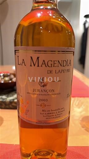 Tây Nam Jurançon Domaine Lapeyre La Magendia de Lapeyre 2003
