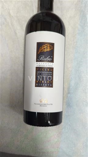 Ticino Merlot del Ticino Valsangiacomo F.lli SA Rubio 2018