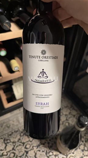 Sicilia Terre Siciliane Tenute Orestiadi Paxmentis 2023