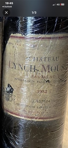 Bordéus Pauillac Grand Cru Château Lynch-Moussas 1982