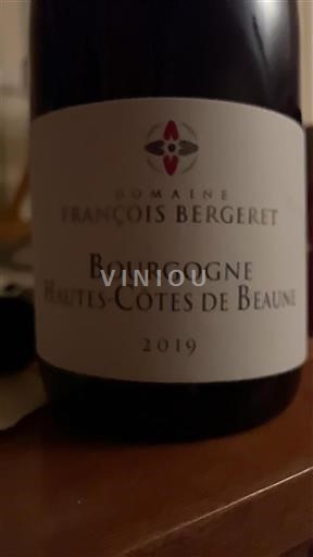 Bourgogne Hautes Côtes de Beaune Domaine François Bergeret 2019