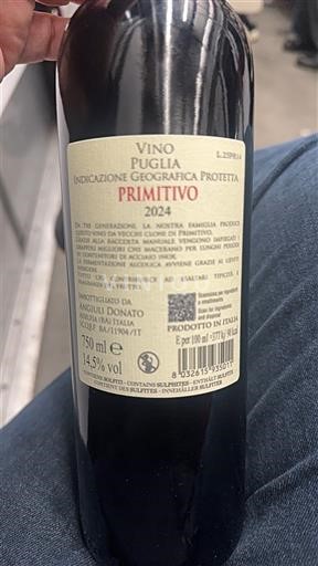 Apulien Ospecificerad Angiuli Donato 2024