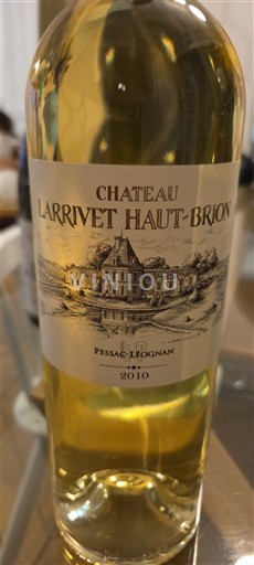 Bordeaux Pessac-Léognan Château Larrivet Haut-Brion 2010