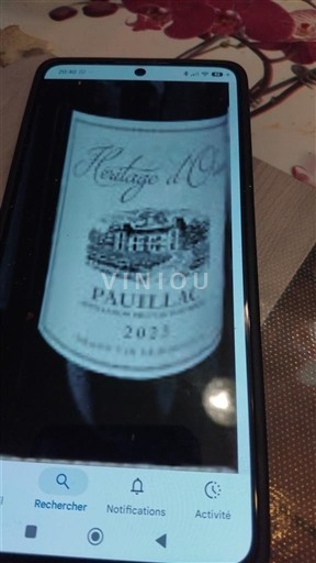 Bordeaux Pauillac Héritage d'Or 2023