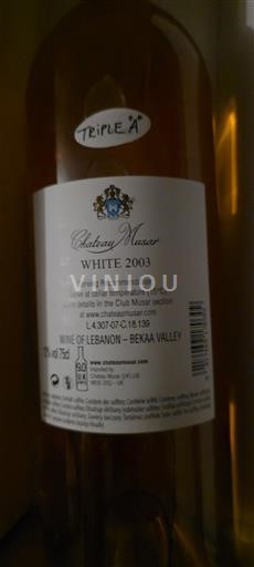 Bekaa Không xác định Château Musar 2003