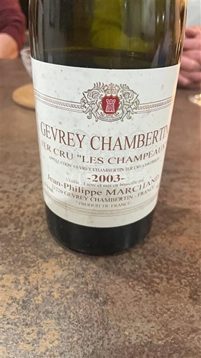 Burgundy Gevrey-Chambertin Premier Cru Jean-Philippe Marchand Les Champeaux 2003