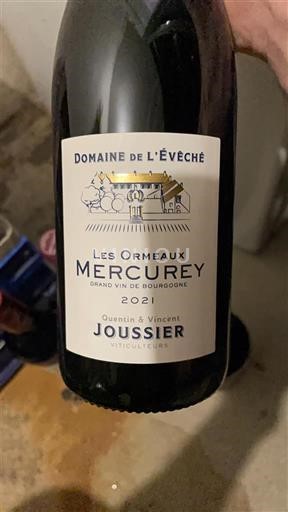 Bourgogne Mercurey Domaine L'Evêché Les Ormeaux 2021