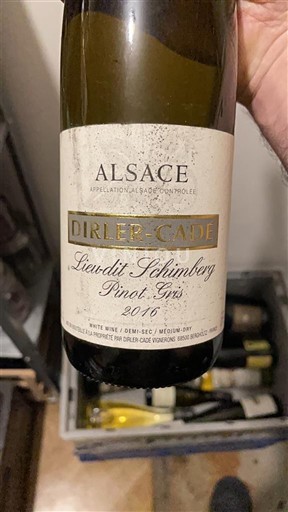 Alsace Dirler-Cadé Lieu-dit Schimberg Pinot Gris 2016