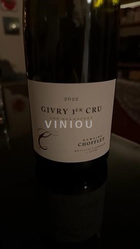 Bourgogne Givry Premier Cru Domaine Chofflet Les Galaffres 2022