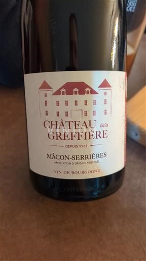 Bourgogne Mâcon và Mâcon-villages Château La Greffière 2023