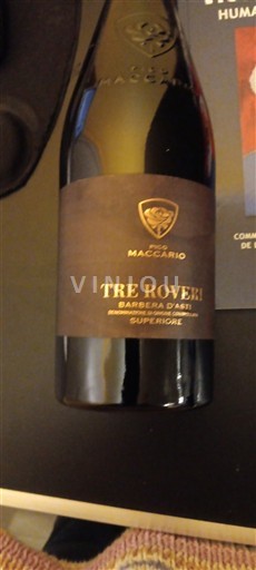 Piémont Barbera d'Asti Maccario Tre Roveri 2007