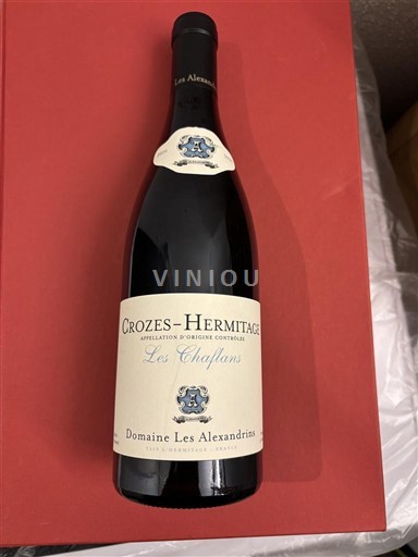 Thung lũng Rhône Crozes-hermitage Domaine Les Alexandrins Les Chaflans 2020