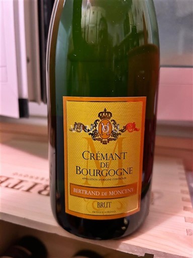Bourgogne Crémant-de-Bourgogne Bertrand de Monceny Không niên vụ
