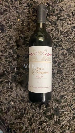 Bordeaux Médoc Mise de La Baronnie 2002