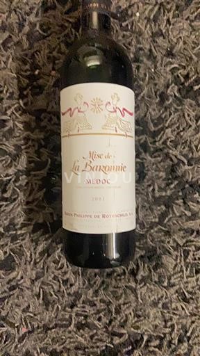 Bordeaux Médoc Baron Philippe De Rothschild, Mise De La Baronnie 2001