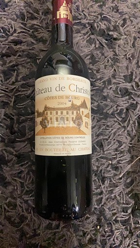 Bordéus Côtes-de-bourg Château Christoly 2004
