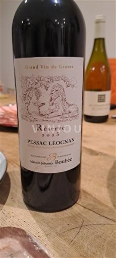Bordeaux Pessac-Léognan Maison Johanns Boubée Réserve 2023