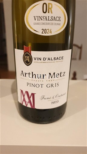 Alsácia Arthur Metz Fumé & Gourmand 2023