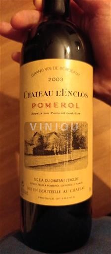 Bordeaux Pomerol Château L'Enclos 2003