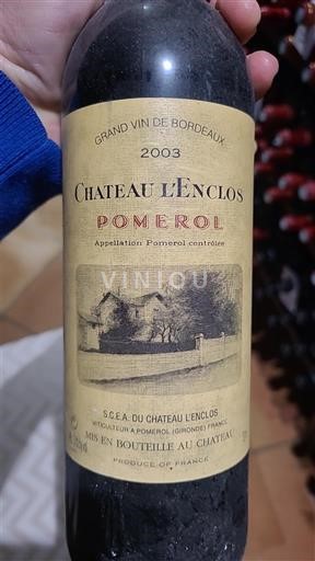 Bordeaux Pomerol Château L'Enclos 2003