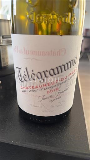 Valle del Ródano Châteauneuf-du-Pape. Famille Brunier Télégramme 2015