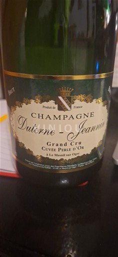 Champagne Grand Cru Duterne-Jeannin Perle d'Or Ikke årgangsbestemt