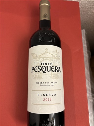 Castiglia e León Ribera del Duero Pesquera Reserva 2018