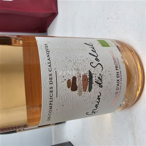 Provence Coteaux d'Aix-en-Provence Les Complices des Calanques Grain de Soleil 2024