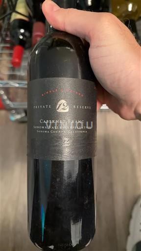 Vùng trồng nho được cấp phép California Thung lũng Sonoma 12 Ranch Wines Private Reserve 2020