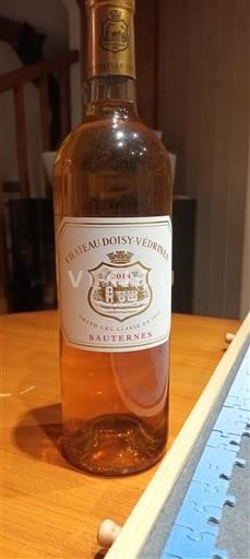 Bordeaux Sauternes Château Doisy-Védrines 2014