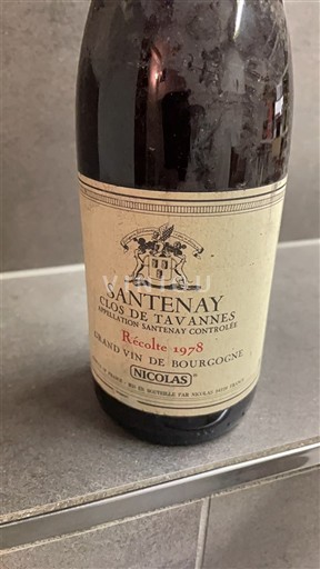 Bourgogne Santenay Clos de Tavannes 1978