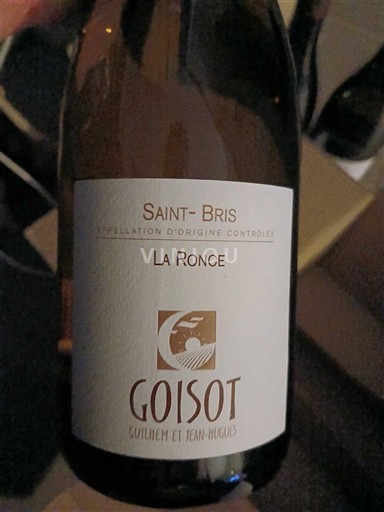 Bourgogne Saint-Bris Goisot La Ronce 2017