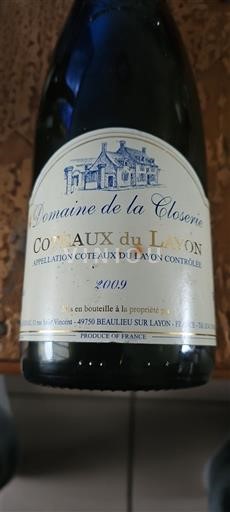 Loire Valley Coteaux du Layon Domaine La Closerie 2009