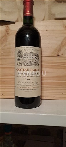 Vinos Rouge sec Château Arcie 2000 Francia Burdeos Saint-Émilion Gran Cru AOC