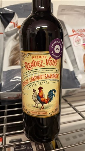 Vine Rouge sec Merlot-Cabernet Sauvignon Premier Rendez-Vous 2021 Frankrig Bordeaux AOC