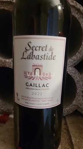 Tây Nam Gaillac Secret de Labastide 2022