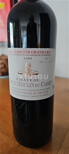 Vinhos Rouge sec Château Vieux Moulin du Cadet 2004 França Bordéus Saint-Émilion Grand Cru AOC