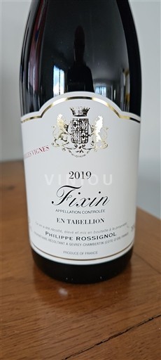 Bourgogne Fixin Philippe Rossignol En Tabellion 2019