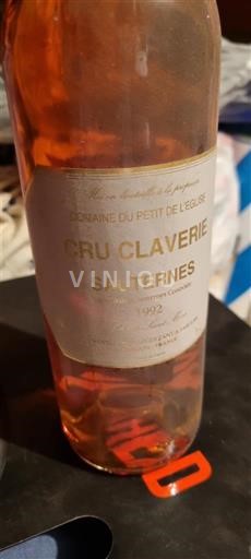 Bordeaux Sauternes Domaine Petit de l'Eglise Cru Claverie 1992