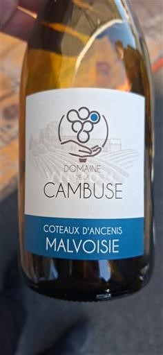 Thung lũng sông Loire Coteaux-d'ancenis Domaine La Cambuse Malvoisie Không niên vụ