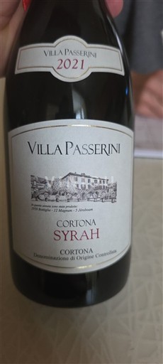 Toscana Cortona Villa Passerini Syrah 2021
