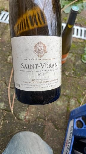 Bourgogne Saint-Véran Christian Collovray et Jean-Luc Terrier 2019