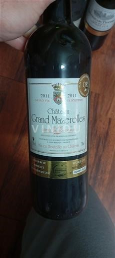 Bordeaux Blaye-Côtes-de-Bordeaux Château Grand Mazerolles 2011