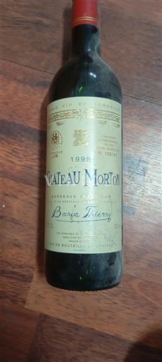 Bordeaux Bordeaux Supérieur Château Morton 1998