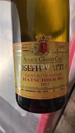 Alsace Gewurztraminer Grand Cru Joseph CATTIN Gewurztraminer Hatschbourg 2023