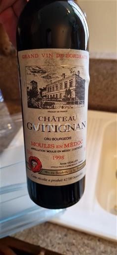 Bordeaux Moulis-en-Médoc Château Guitignan 1998