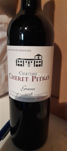 Bordeaux Graves Château Cheret Pitres 2018