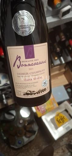 Loiredalen Saumur-champigny Domaine S Bonneveaux Nicolas 2021